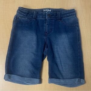 Girls Cat & Jack Bermuda Denim Shorts size large 10/12 stretchy and comfy
